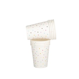 Tiny Square Confetti  - paper cups